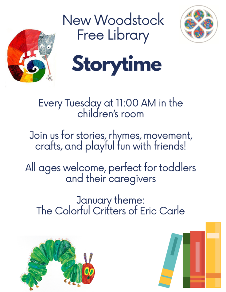 January Storytime - Tuesdays at 11:00 AM - New Woodstock Free Library